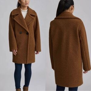 BRAND NEW WITH TAGS Cognac Boucle Coat - size small